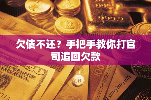 武汉欠债不还？手把手教你打官司追回欠款