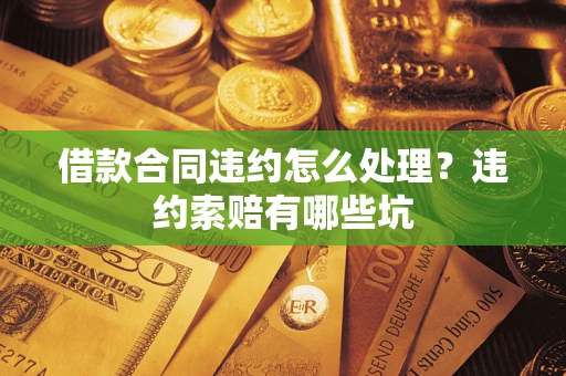 武汉借款合同违约怎么处理？违约索赔有哪些坑