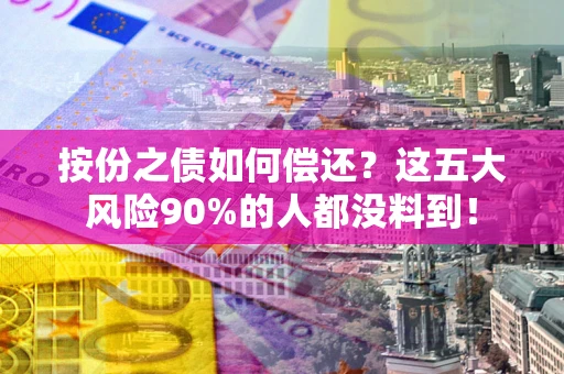 武汉按份之债如何偿还？这五大风险90%的人都没料到！