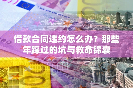 武汉借款合同违约怎么办？那些年踩过的坑与救命锦囊