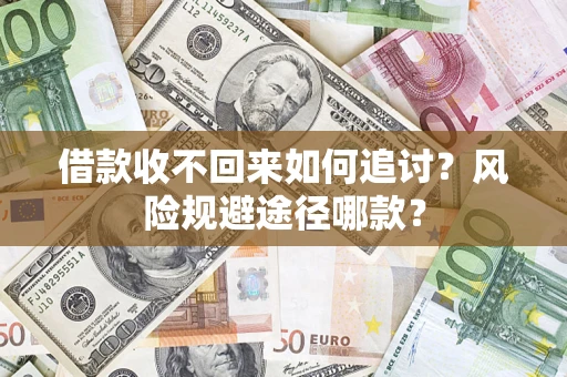 武汉借款收不回来如何追讨？风险规避途径哪款？