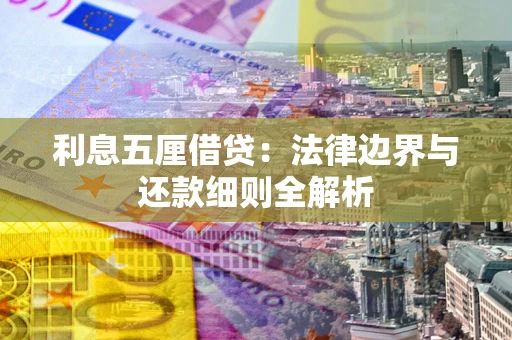 武汉利息五厘借贷：法律边界与还款细则全解析