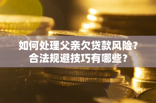 武汉如何处理父亲欠贷款风险？合法规避技巧有哪些？