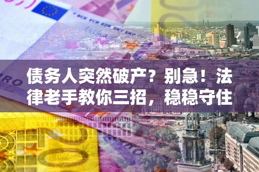 武汉债务人突然破产？别急！法律老手教你三招，稳稳守住血汗钱