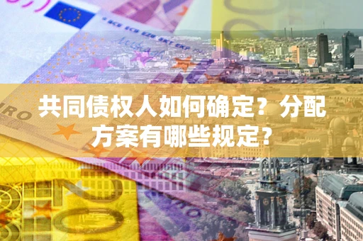 武汉共同债权人如何确定？分配方案有哪些规定？